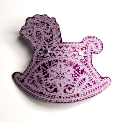 Lace Horse Brooch £12.50 including postage