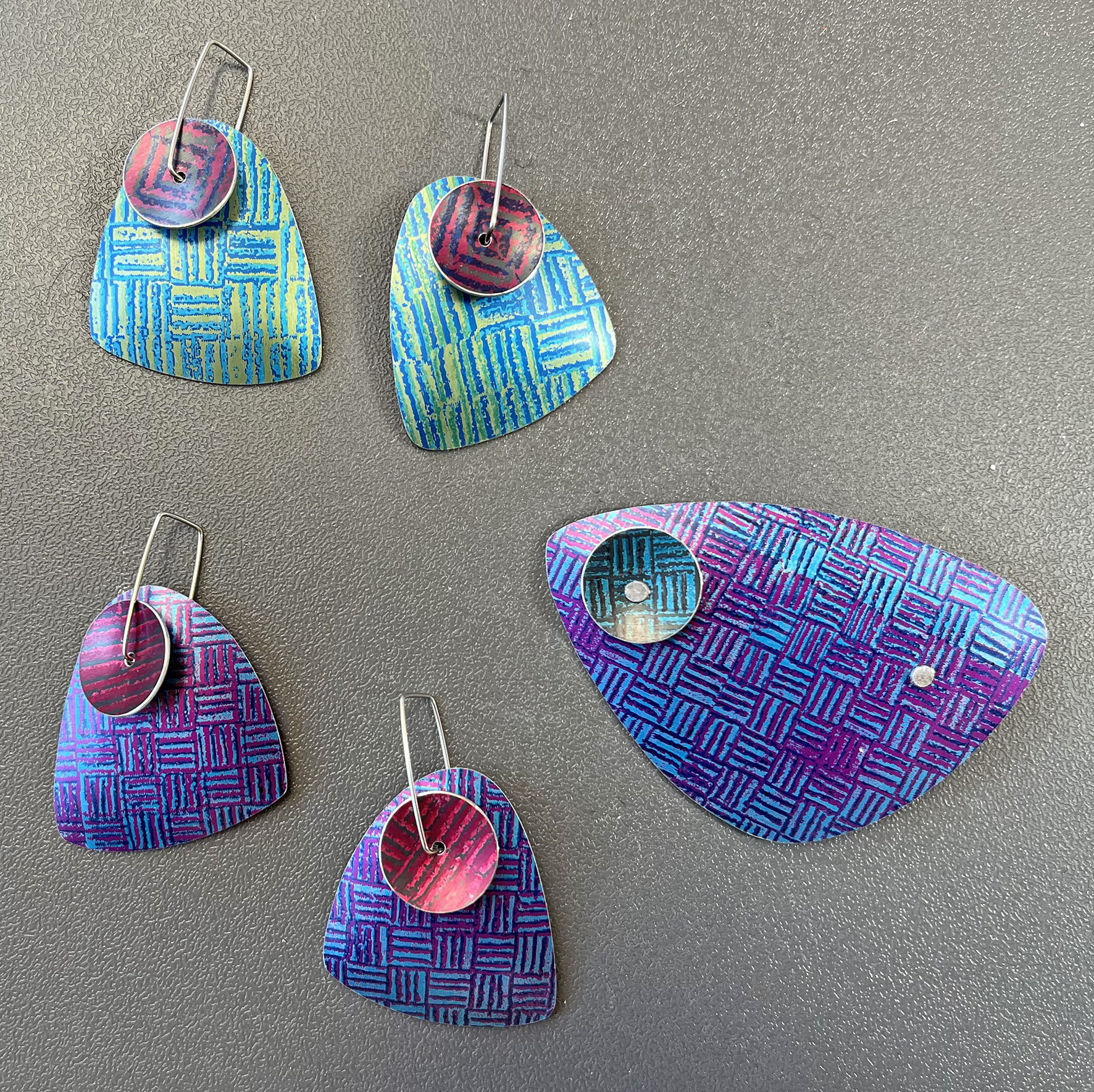anodised aluminium necklace